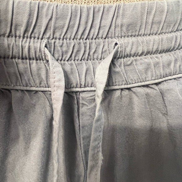 mod o doc Women’s Size XS TENCEL Blue CROPPED Pants Wide Leg W/slit Either Side - Picture 9 of 13